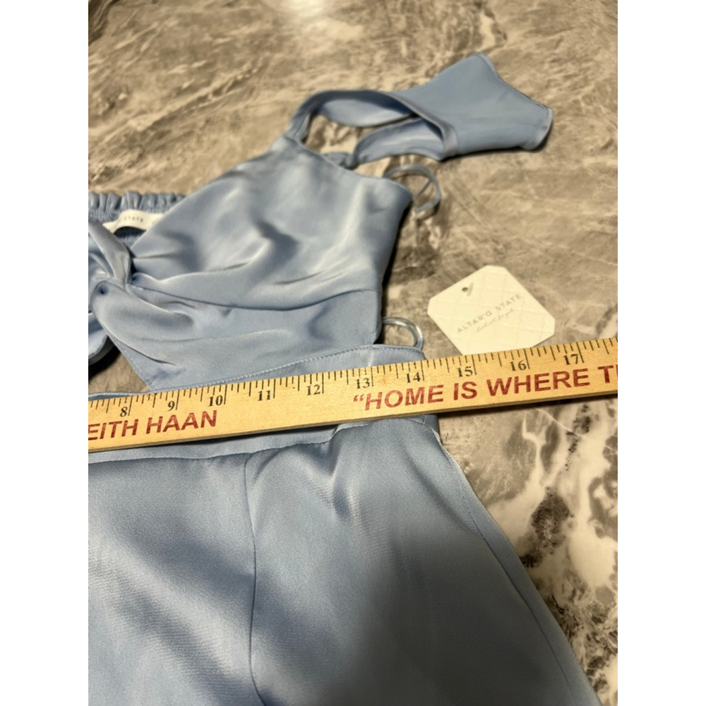 Altar'd State Alana Marie Light Blue Ruffle Maxi Dress - Picture 14 of 16